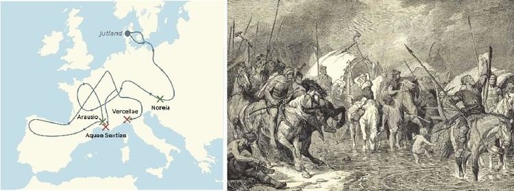 Cimbrian War 120114 BC The Cimbrian flood and the following Cimbrian war 113101 BC