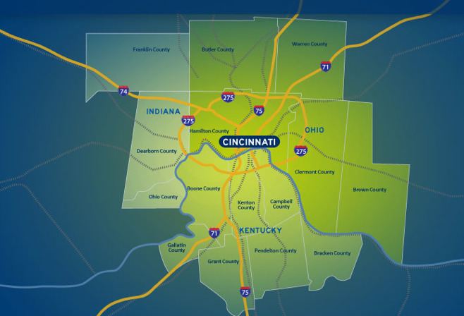 Cincinnati metropolitan area wwwxaviereducommunityhealthimagesMappng