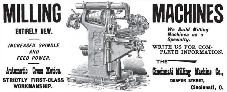 Cincinnati Milling Machine Company vintagemachineryorgMfgIndexImages3201Ajpg
