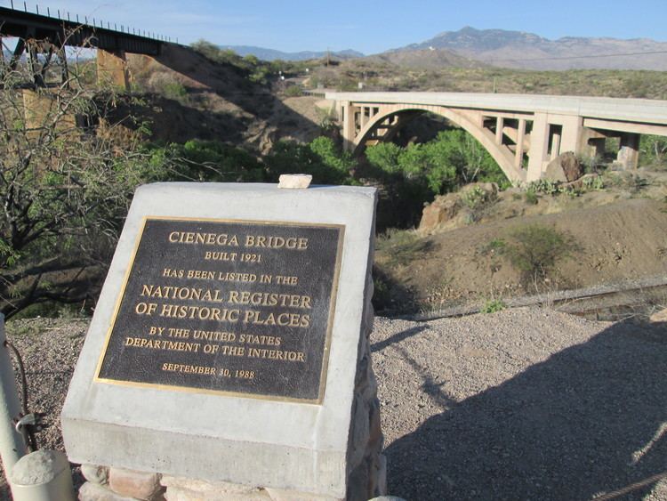 Ciénega Creek FileCienega Creek Natural Preserve Bridge Marker Arizona 2014jpg