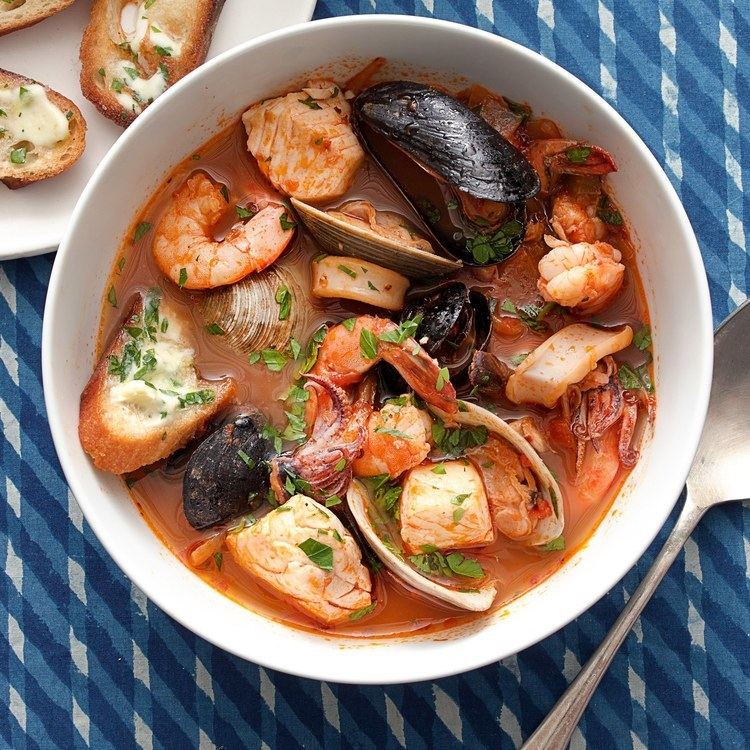 Cioppino Cioppino Seafood Stew With Gremolata Toasts recipe Epicuriouscom