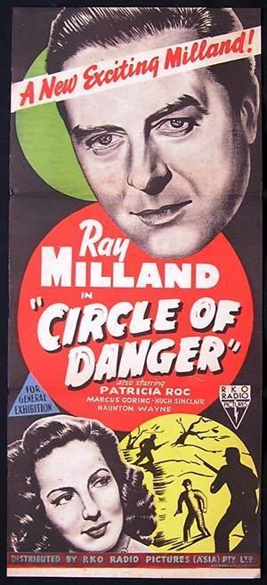 Circle of Danger CIRCLE OF DANGER Movie Poster 1951 Ray Milland RKO NOIR daybill