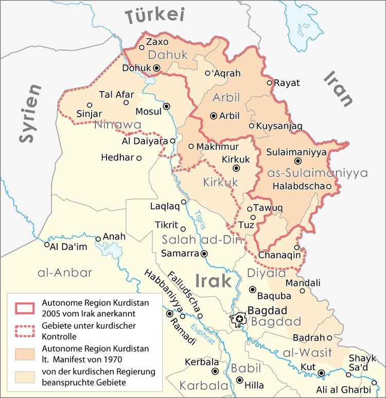 Cities in Iraqi Kurdistan