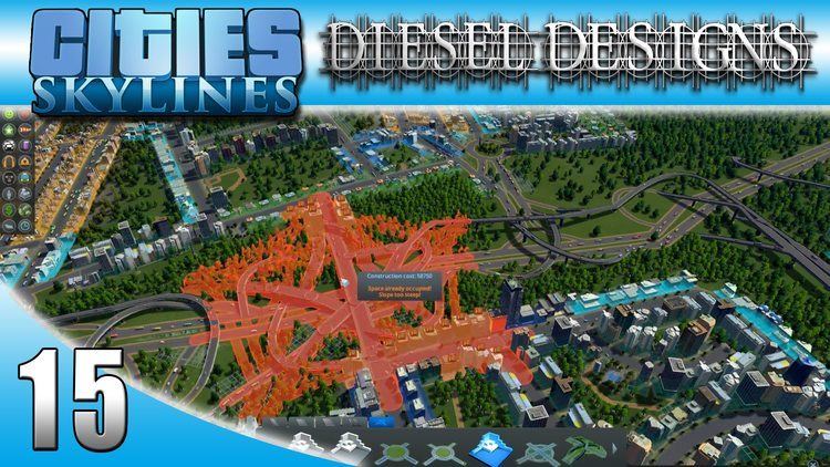 City Building (series) Cities Skylines EP15 Roudabouts and DriveIn Movies LP City