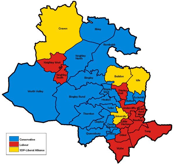 City of Bradford Metropolitan District Council election, 1982
