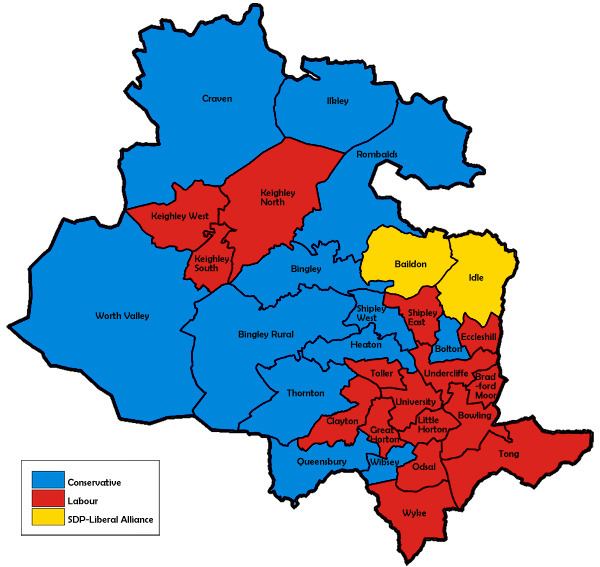City of Bradford Metropolitan District Council election, 1984