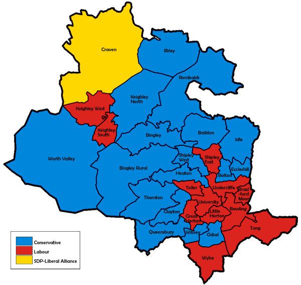 City of Bradford Metropolitan District Council election, 1987