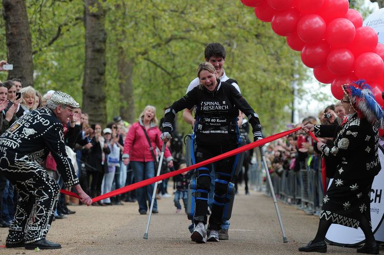 Claire Lomas The World Today Bionic woman completes London Marathon