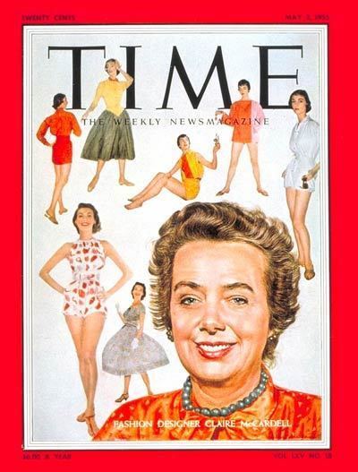 Claire McCardell TIME Magazine Cover Claire McCardell May 2 1955