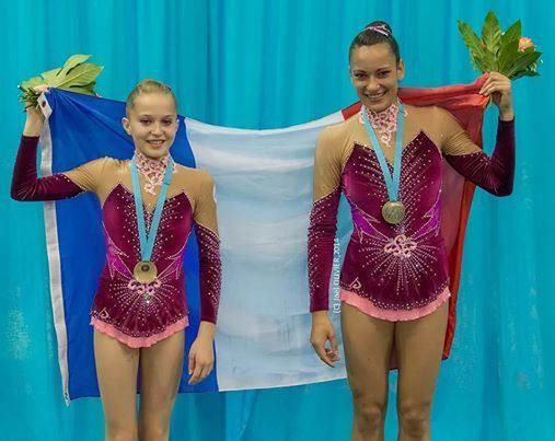 Claire Philouze Gymnastique acrosport Mdaille de bronze au championnat