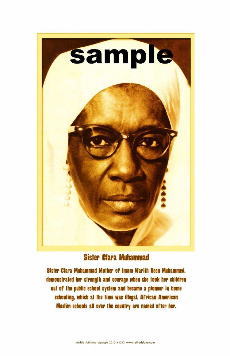 Clara Muhammad African American historical posters Clara Muhammad 1213