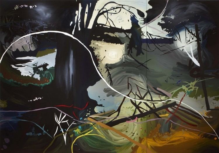 Исследование картины. Современные картины арт лес и человек. Contemporary Art лес. Hellwood художник. Абстрактные пейзажи он и она черные.