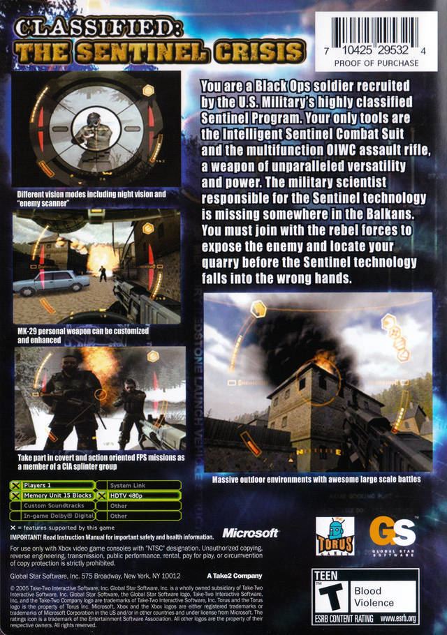 Classified: The Sentinel Crisis Classified The Sentinel Crisis Box Shot for Xbox GameFAQs