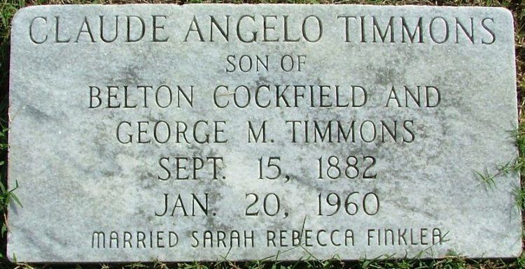 Claude Angelo Claude Angelo Timmons 1882 1960 Find A Grave Memorial