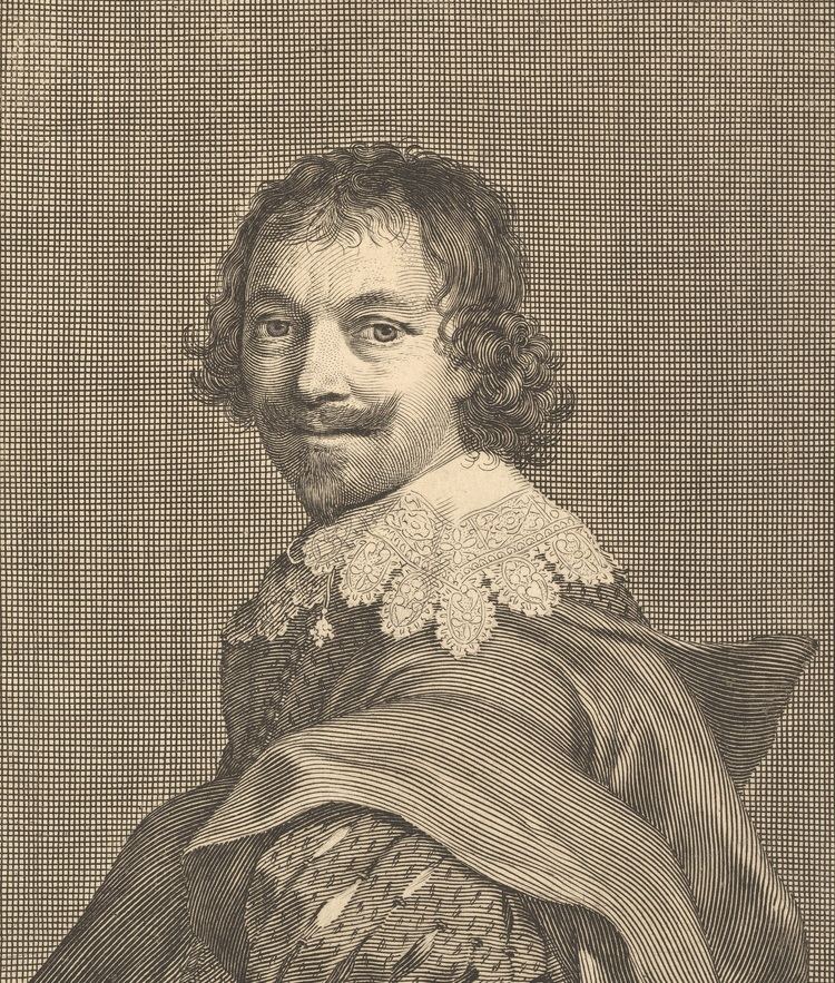 Self-portrait, engraving by Claude Mellan (1635)