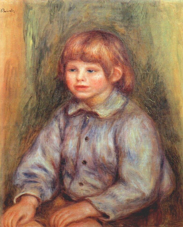 Claude Renoir Seated Portrait of Claude Renoir PierreAuguste Renoir