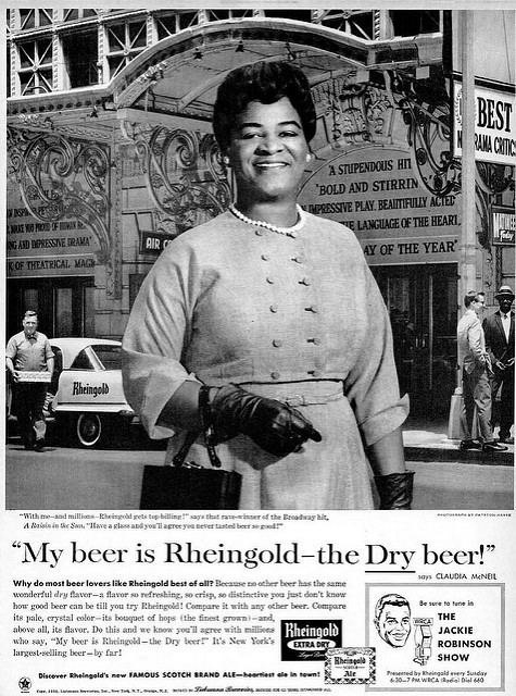 Claudia McNeil Actress Claudia McNeil for Rheingold Beer Advertisement