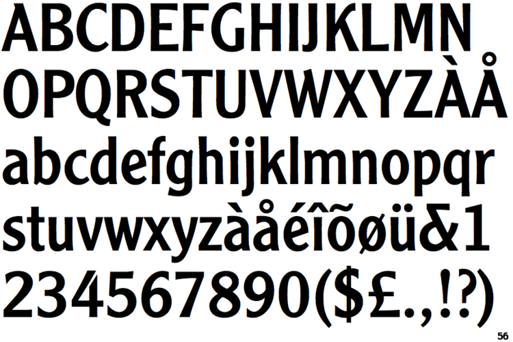 Clearface Identifont Clearface Gothic