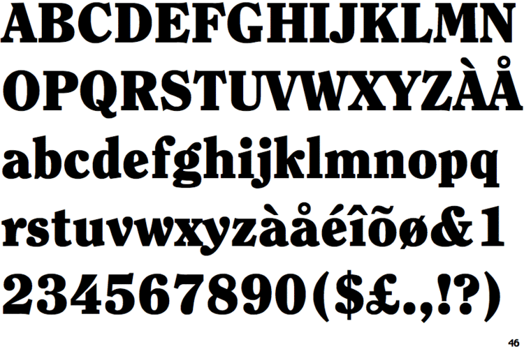 Clearface Identifont ITC Clearface Black