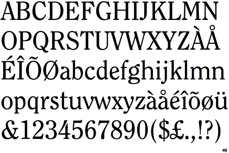 Clearface Identifont ITC Clearface