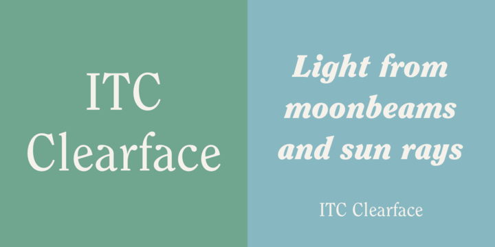 Clearface ITC Clearface Webfont amp Desktop font MyFonts
