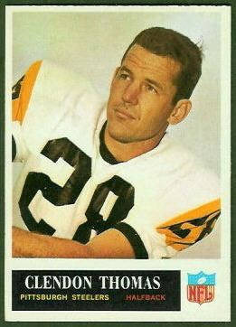 Clendon Thomas wwwfootballcardgallerycom1965Philadelphia153