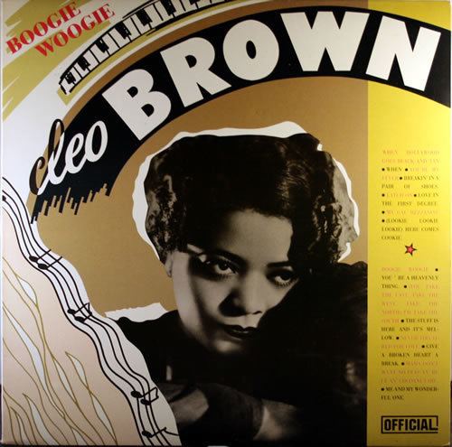 Cleo Brown Cleo Brown Boogie Woogie Danish vinyl LP album LP record 550636
