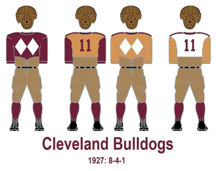 Cleveland Bulldogs Bill39s Update Blog 1927 Cleveland Bulldogs