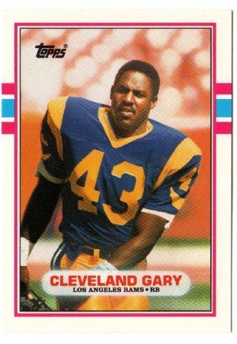 Cleveland Gary LOS ANGELES RAMS Cleveland Gary 46T 1989 Topps Card