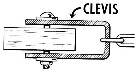 Clevis fastener
