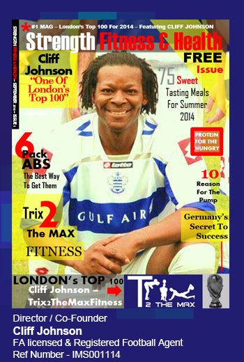 Cliff Johnson (footballer) Cliff Johnson Trix2themax fitness Ltd