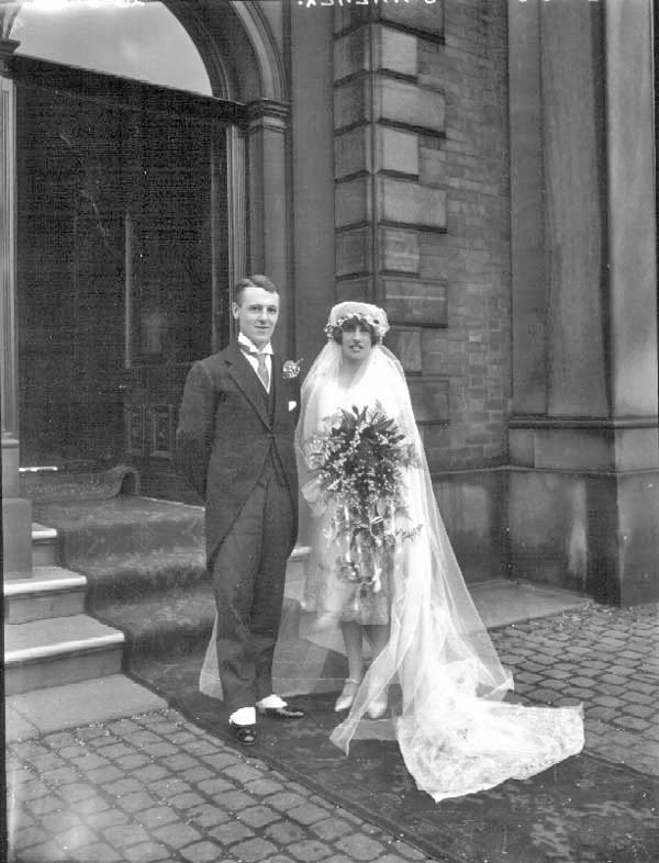Clifford Heap Mr and Mrs E Clifford Heap wedding portrait by Lafayette 1927