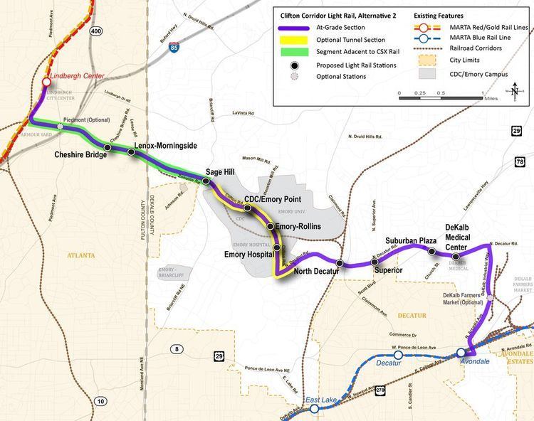 Clifton Corridor Plans for Clifton Corridor light rail gain momentum Atlanta INtown