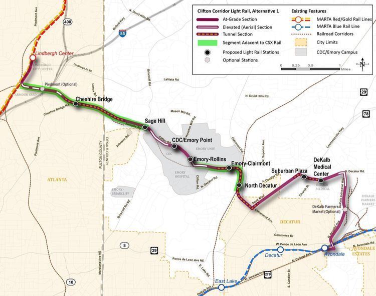 Clifton Corridor Plans for Clifton Corridor light rail gain momentum Atlanta INtown