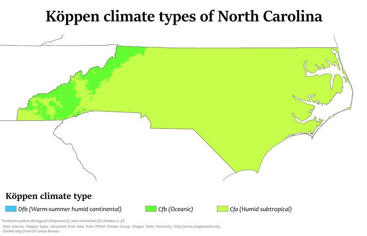 Climate of North Carolina