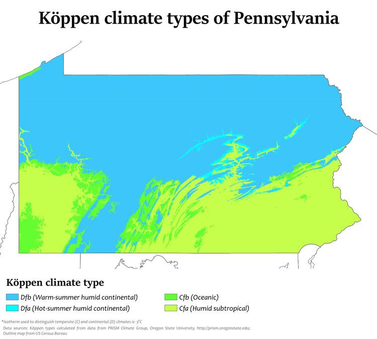 Climate of Pennsylvania
