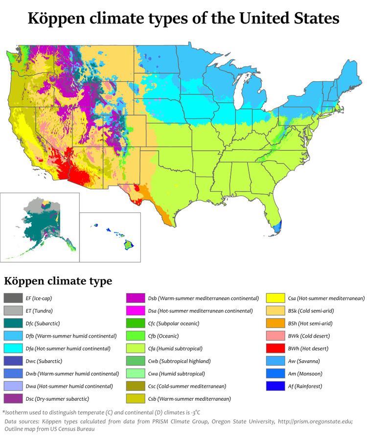 Climate of the United States