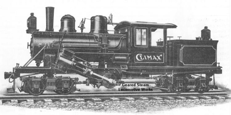 Climax locomotive Climax Geared Steam Locomotives Geared Steam Locomotive Works