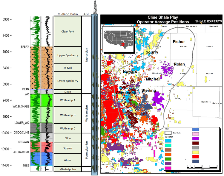 Cline Shale Cline Shale Overview Maps Geology Counties