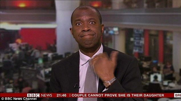 Clive Myrie BBC39s Clive Myrie makes throat slash gesture during