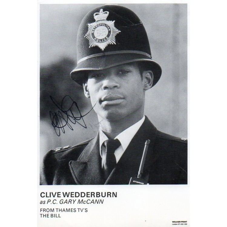 Clive Wedderburn Clive Wedderburn Autograph The Bill Signed 6x4 Cast Card