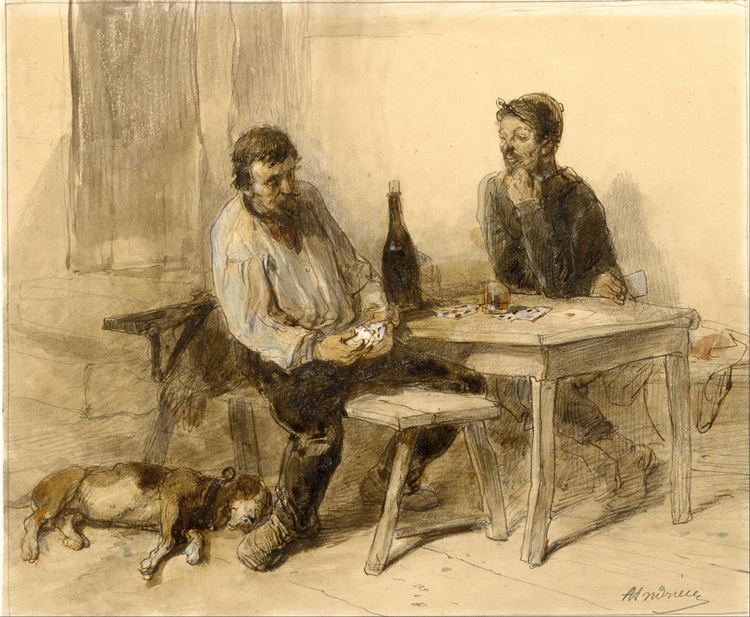 Clément-Auguste Andrieux FileClmentAuguste Andrieux A Game of Cards Google Art Project
