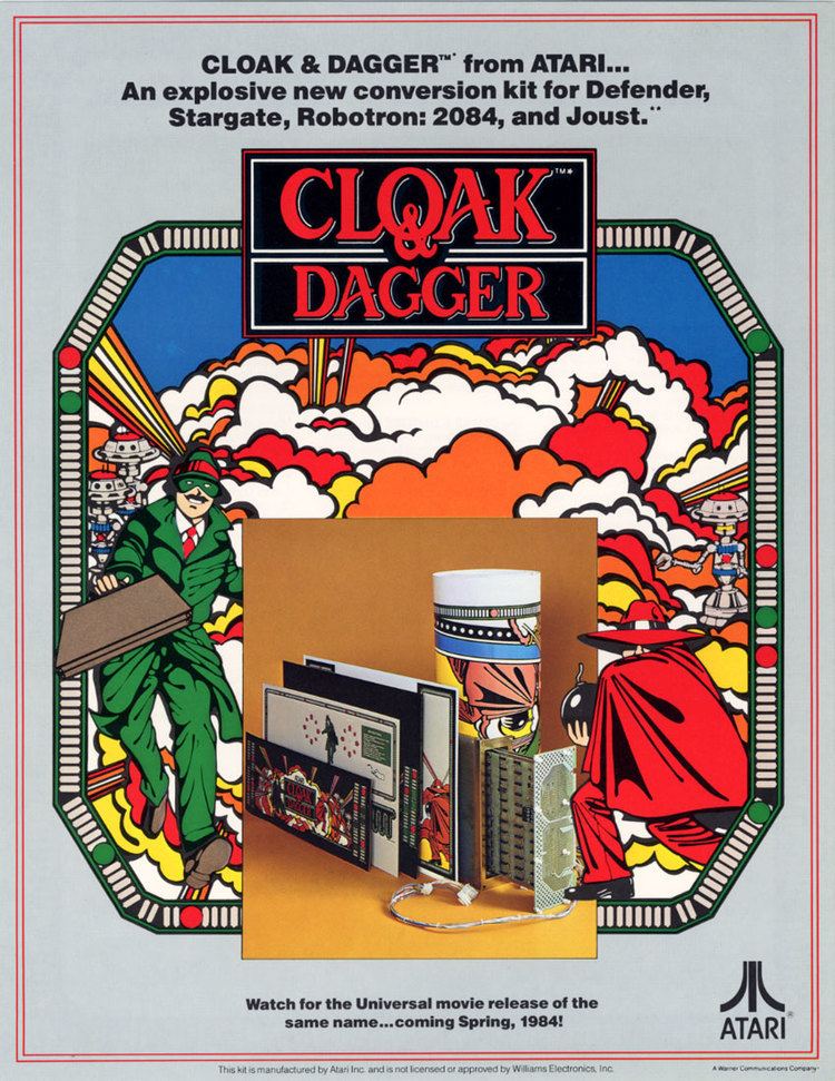 Cloak & Dagger (video game) The Arcade Flyer Archive Video Game Flyers Cloak amp Dagger Atari