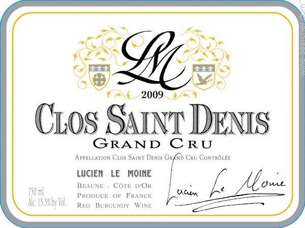 Clos Saint-Denis Lucien Le Moine Clos SaintDenis Grand Cru Cote de Nuits France