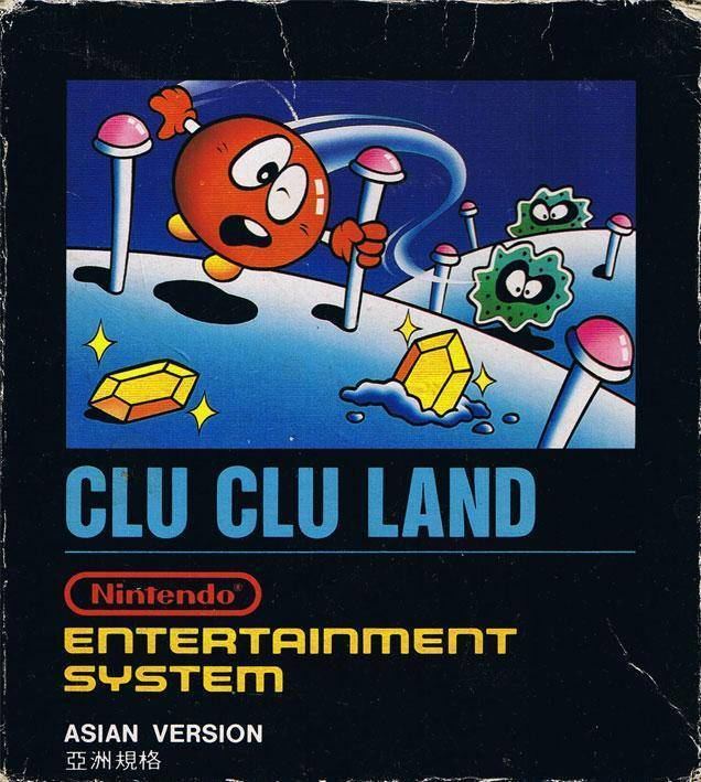 Clu Clu Land Clu Clu Land Box Shot for NES GameFAQs