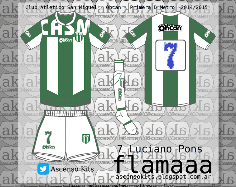 Club Atlético San Miguel Ascensokits Club Atltico San Miguel Ohcan Ascenso a Primera C 201415