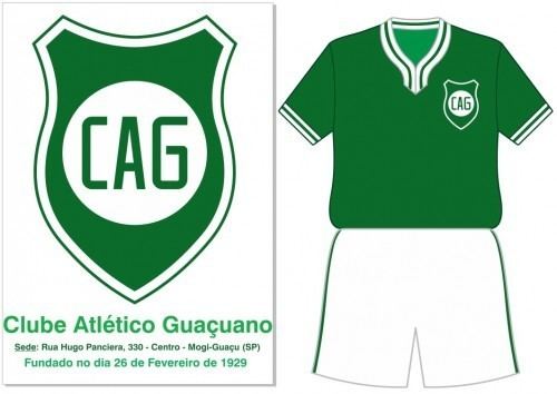 Clube Atlético Guaçuano Clube Atltico Guauano Mogi Guau SP Escudo e uniforme dos