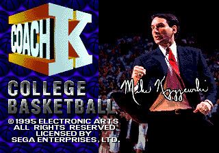 Coach K College Basketball Coach K College Basketball USA ROM lt Genesis ROMs Emuparadise