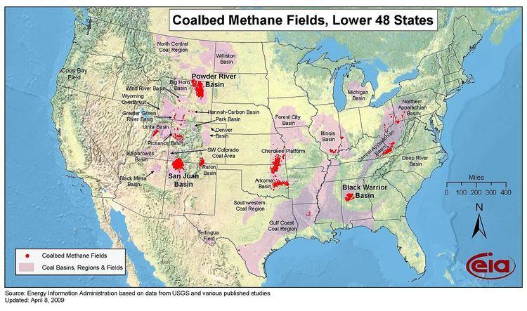 Coalbed methane in the United States