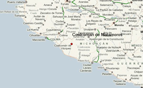 Coalcomán de Vázquez Pallares Coalcoman de Matamoros Location Guide